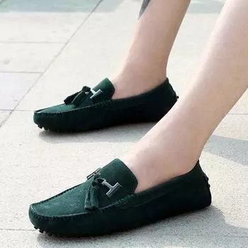Spring New Fashion Tassel Loafers Mens Suede Luxury Designer Shoes Casual Comfortable Slip-on Mens Moccasin All-match Loafers 39