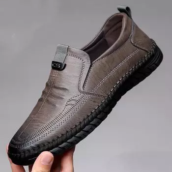 Spring New Fashion Versatile Business Breathable Lightweight One Foot Men s Casual Shoes 39