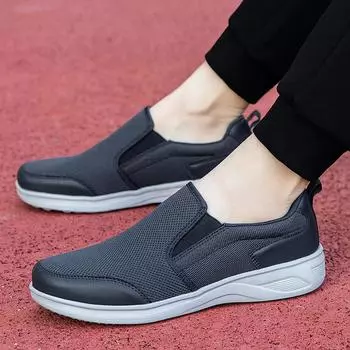 весна новые летящие тканые дышащие туфли для пожилых людей и отцов среднего и пожилого возраста, не утомляющие ноги, повседневная обувь для ходьбы 39