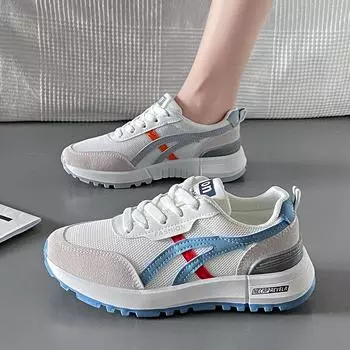 Spring new Forrest Gump shoes women s casual breathable versatile height-increasing platform sports running women s shoes 35