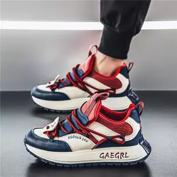 Spring new four-season men s casual sports shoes trendy shoes versatile platform dad shoes live broadcast versatile men s shoes 39