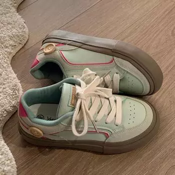 Spring new German training shoes niche student party board shoes new versatile casual shoes low-top sports little white shoes trendy shoes 35 темно-синий