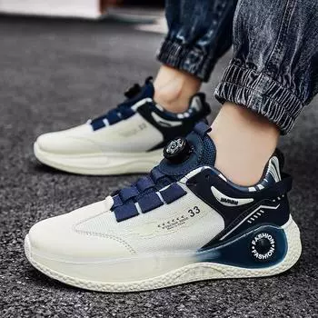 Spring new high-top sports shoes men s Korean version of casual platform ins tide dad shoes versatile little white running shoes tide 39
