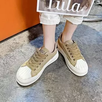 Весенние новые маленькие белые туфли женские универсальные спортивные и повседневные туфли для папы обувь для доски прилив взрыв весна и осень 35 чёрный