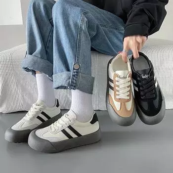 Spring New Little White Shoes Women s Ins Tide Student Running Sports Board Shoes Heightening Casual Shoes 35 чёрный