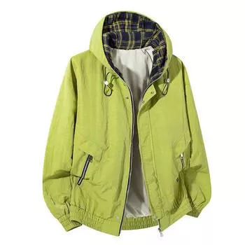 Spring New Men s Hooded Jacket British Teenagers Joker Loose Coat Plus Size Men s Wear L