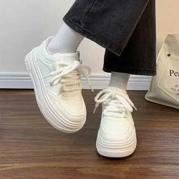 Spring new must-have little white shoes women s original design platform casual board shoes versatile chic sports women s shoes 35