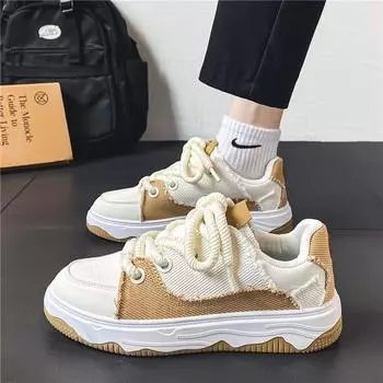 Spring new niche bread shoes trend personalized platform casual shoes Internet celebrity explosion Guochao sports men s shoes 39