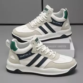 Spring new retro fashion shoes men s trend Korean version of sports and leisure men s shoes men s breathable soft-soled running trendy shoes 39 оранжевый