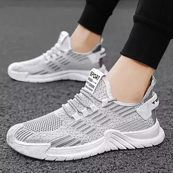 Spring new sports men s shoes student-specific running shoes men s casual shoes lace-up breathable single shoes versatile shoes 39 чёрный