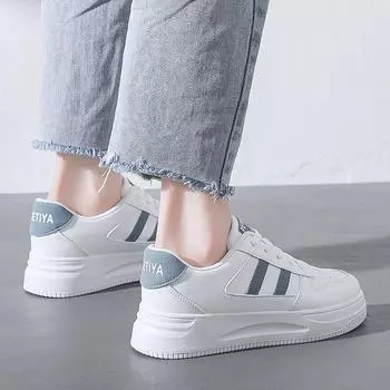 Весенние новые белые туфли для школьниц, повседневная обувь Ins, дышащая спортивная обувь для женщин 35