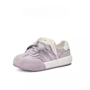 [Spring Rhyme Elsewhere] Hot Maple 2025 New Versatile Women s Spring Xiaoxiangfeng Round Head Platform Sports and Leisure Shoes 35 фиолетовый