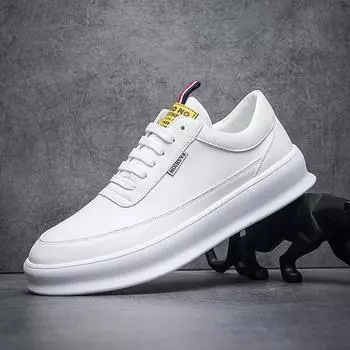 Spring shoes men s little white shoes versatile soft soles fashion trend men s shoes personalized matching Wenzhou live broadcast 38 белый