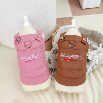 Spring/Summer Dog Clothes Pocket Strap Pet Strap Skirt Teddy Bears Small Dog Two Legged Clothes Puppet Cat Clothes XS