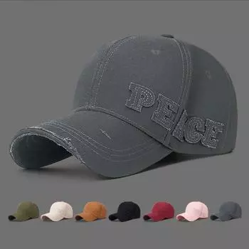 Весна Лето Мужская Бейсболка с надписью «Письмо Осень Женские Козырьки От Солнца Кепки Рыболовная Кепка Козырек чёрный