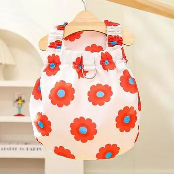 Spring/Summer Suspender Pet Clothes Dog Clothes Cat Traction Cat Teddy Bigbear Cat Supplies Clothes Dog XS (bust 30cm 1-1.5kg pet)