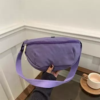 Spring trend retro underarm bag women 2025 versatile canvas new casual fashion trend messenger bag фиолетовый