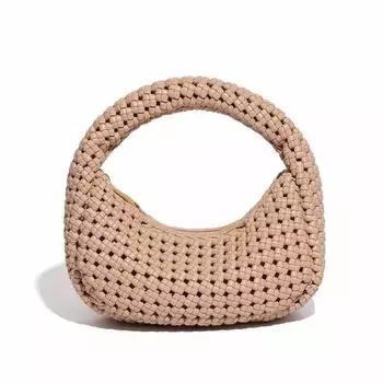 Spring Trend: Versatile Windmill Knot Dumpling Bags, Fashionable Hand-woven Bags, and Cute Hand-carried Women s Bags