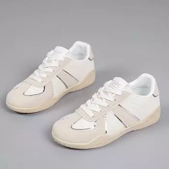 Spring versatile casual women s shoes, soft soles are not tired, student women s lightweight flat-soled white shoes 35