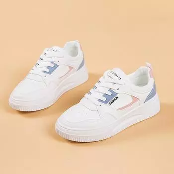 Spring women s low-top board shoes fashionable versatile little white shoes student non-slip platform sports shoes 35