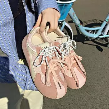 Spring women s retro board shoes muffin bottom sports women s new fashion women 35