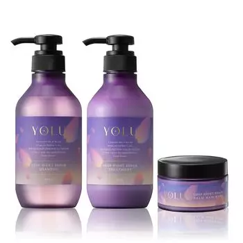 Spring YOLU Shampoo Treatment Hair Mask 3 Piece Set Deep Night Repair [2025 Limited]