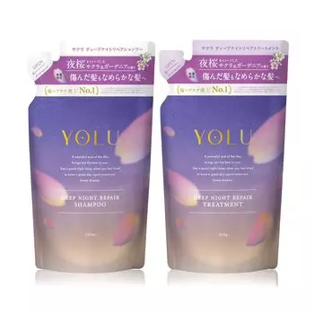 Spring YOLU Shampoo Treatment Set Refill Deep Night Repair Hair Treatment [2025 Limited]