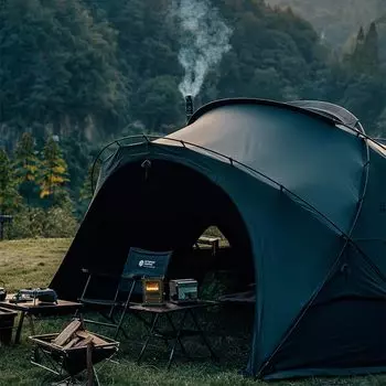 Springhill Kunlun Pro Shelter Tent Dome Tent for People Expandable Chamber Tent Freestanding Ширина 350 см Гостиная 4 сезона Водонепроницаемый и ветрозащитный 40D