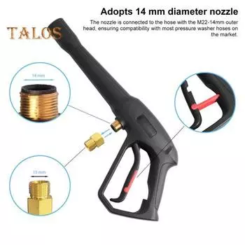 Спринклерная мойка под давлением, распылительный эжектор со струйной насадкой и 5 насадками для распыления, эжектор воды для мойки автомобилей под высоким давлением 3000 фунтов на квадратный дюйм для Ryobi для Karcher A