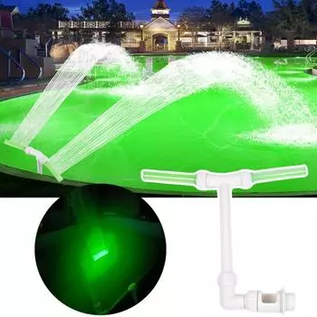 Спринклерная насадка для фонтана для бассейна Регулируемый поток воды Шланг не требуется Простая установка Поворотная насадка для аэратора Принадлежности для пруда B