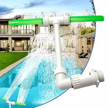 Спринклерная насадка для фонтана для бассейна Регулируемый поток воды Шланг не требуется Простая установка Поворотная насадка для аэратора Принадлежности для пруда B