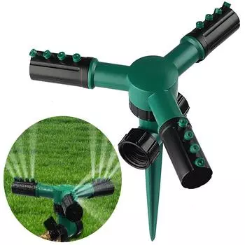 Спринклерные автоматические вращающиеся на 360° садовые спринклеры для орошения воды зелёный