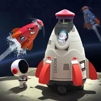 Спринклеры для космических ракет Вращающаяся пусковая установка с водяным приводом Летние развлечения Развлечения синий