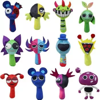 Sprunki Мягкие игрушки Garden Of Banban 0 Truffletoot Мягкая игрушка Sprunki Incredibox Кукла Игра Plushie Мягкая игрушка-талисман в подарок style 19
