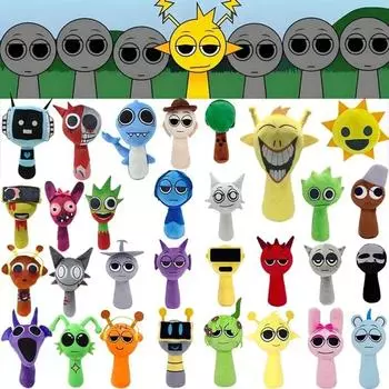 Sprunki Мягкие игрушки Sprunki Incredibox Мягкая кукла Певцы Орен Венда Игра Мультфильм Мягкая подушка Дети День рождения Рождественские подарки