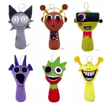 Sprunki Мягкие игрушки Sprunki Incredibox Мягкая кукла Sprunki Игра Мультяшная подушка Дети День рождения Рождественский подарок Украшение для дома