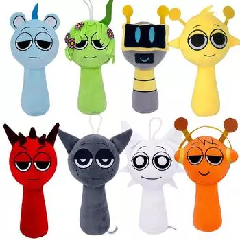 Sprunki Мягкие игрушки Sprunki Incredibox Мягкая кукла Sprunki Игра Мультяшная подушка Дети Подарки на день рождения Мягкие куклы Рождественский подарок