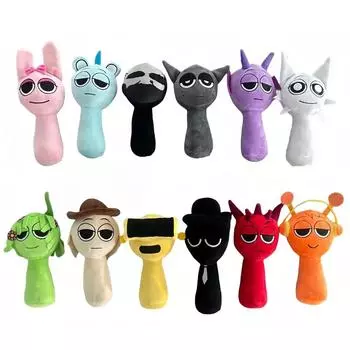 Sprunki Мягкие игрушки Sprunki Incredibox Мягкая кукла Sprunki Игра Мультяшная подушка Дети Подарки на день рождения Мягкие куклы Рождественский подарок