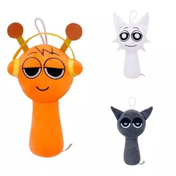 Sprunki Plush Toy Sprunki Мягкая игрушка Кукольные товары Игрушка Игровая фигурка Мягкая игрушка Поющий монстр Игра ужасов Игровая среда Мягкая игрушка из мультфильма