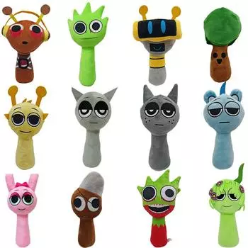 Sprunki плюшевые мягкие куклы игровые игрушки мультфильм милый мягкий плюшевый Incredibox подушка игрушка дети день рождения рождественские подарки