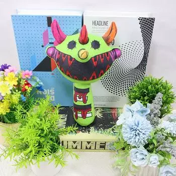 Sprunki Variation Piano Rhythm Мягкая игрушка Кукла Игровая периферия Детская игрушка Кукла 27cm зелёный