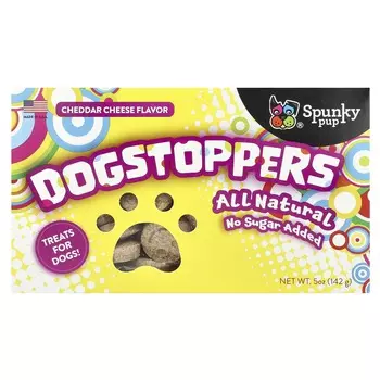 Spunky Pup, DogSTOPpers, лакомство для собак, сыр чеддер, 142 г (5oz)