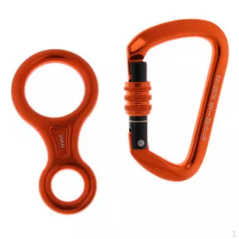 Спусковой винт, карабин, снаряжение для скалолазания, фурнитура оранжевого цвета