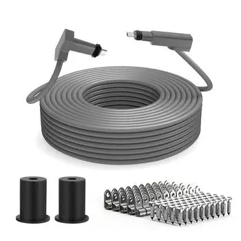 Спутниковый кабель для замены IP68, водонепроницаемый, 1200 Мбит/с, спутниковый удлинительный кабель с настенным креплением 75FT 23M