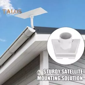 Спутниковый кронштейн для крепления на крыше, высокопрочный, универсальный, простой монтаж, кронштейн для крепления адаптера трубы, антенный кронштейн для Starlink Gen 3 белый