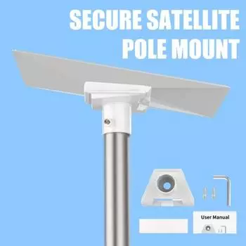 Спутниковый кронштейн для крепления на крыше, высокопрочный, универсальный, простой монтаж, кронштейн для крепления адаптера трубы, антенный кронштейн для Starlink Gen 3 белый