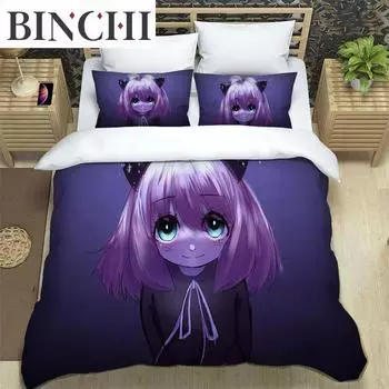 SPY FAMILY Digital Printed Polyester Bedding Set Three Piece Soft, High end, Comfortable, And Soft Couple Gifts 70x133cm 2pcs