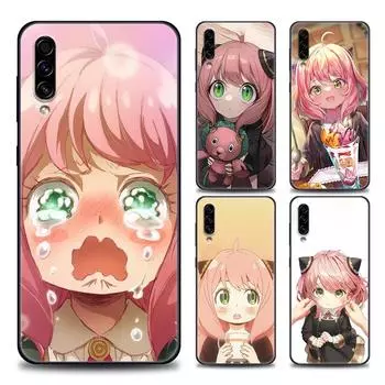 SPY X FAMILY аниме черный мягкий чехол для телефона Samsung Galaxy A90 A80 A70 A70S A60 A50 A40 A30 A30S A20S A20E A10 A10E Funda Coque Samsung A10