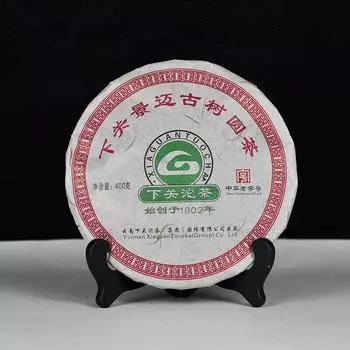 Ся Гуань 2012 г. Сырой Цзинмай Гушу Юньнань Шэнь Пуэр Старое Дерево Пирог 400г