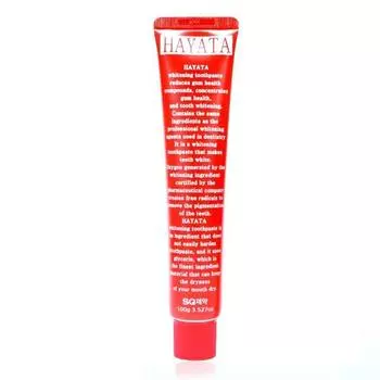SQ Pharmaceutical Hayata отбеливающая зубная паста, 1 упаковка, 100 г